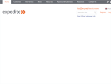 Tablet Screenshot of expedite.uk.com